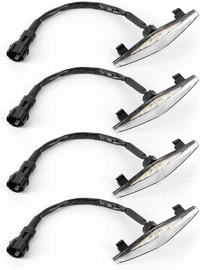Grille Lamp LED Lights Bright Light for Pro 2014-2019 ABS Plastic 4 Pcs (White Case)