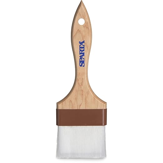 SPARTA Flat Nylon Pastry Brush – 4039900 Pastry Brush for Baking with Hardwood Handle and Nylon Bristles for Kitchens, Restaurants or Catering, 4in