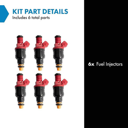 TRQ Fuel Injector Set | For 1996 Ford Aerostar 1993-1996 Explorer Ranger 1994-1996 Mazda B4000 1993-1994 Navajo
