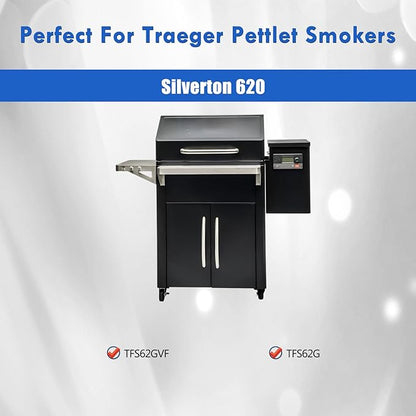 KIT0565 Drip Tray Replacement Parts for Traeger Silverton 620 Drip Pan TFS62GVF TFS62G grill Grease Tray Drip Plate Silverton TFS62G Grease Pan KIT0565-AMP Pellet Smoker Accessories