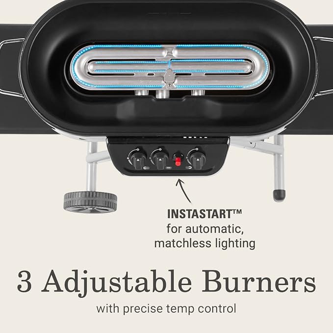 Coleman RoadTrip Swaptop Gas Barbecue Grill with Temperature Control in Green Cast Iron and Aluminum