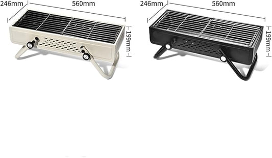 Charcoal Grills Outdoor BBQ Grill Home BBQ Grill BBQ Grill Camping BBQ Rack Small BBQ Grill Portable Folding BBQ Grill (Color : A, Size : 56 * 24.6 * 19.9cm)