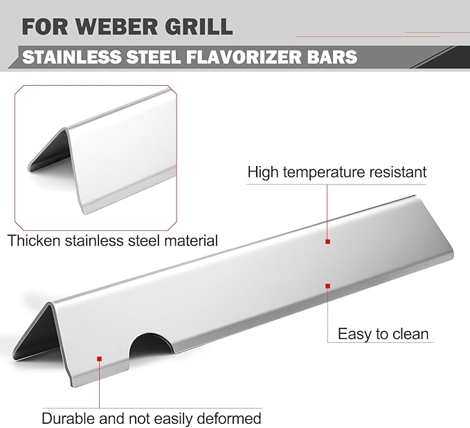 Genesis II E-310 Grill Parts for Weber Genesis II GS4 E310 E-315 E-335 Grill Replacement Parts Genesis II/LX 300 LX E-340 S-340 66095 Cooking Grates 66795 Flavorizer Bars 66685 Heat Deflector Grids