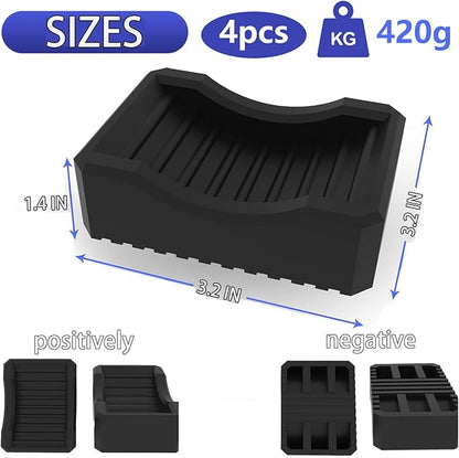 4 Pcs Griddle Leveling Shims Kit for Blackstones Grill Leveling Kit, Stackable Skillet Leveling Shims Kit, Grill Leveling Kit Keep Flat Top Grill in Level Griddle Stand Accessories for Most Griddle