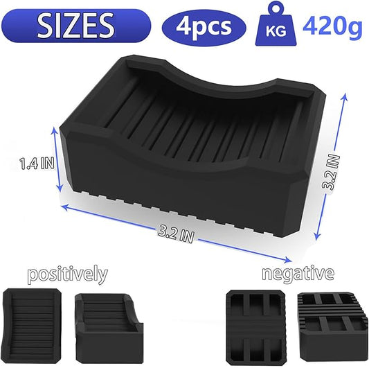4 Pcs Griddle Leveling Shims Kit for Blackstones Grill Leveling Kit, Stackable Skillet Leveling Shims Kit, Grill Leveling Kit Keep Flat Top Grill in Level Griddle Stand Accessories for Most Griddle