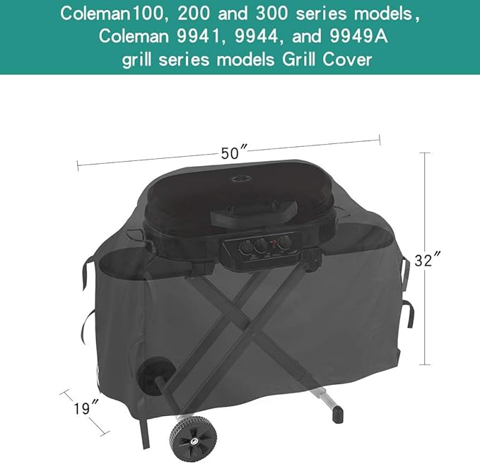 Stanbroil Grill Cover for Coleman Roadtrip Grill, Waterproof Fabric Protect Against Outdoor Elements from Water, Rain, Snow and Dirt
