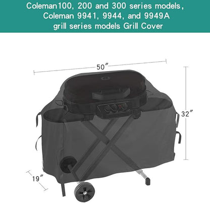 Stanbroil Grill Cover for Coleman Roadtrip Grill, Waterproof Fabric Protect Against Outdoor Elements from Water, Rain, Snow and Dirt