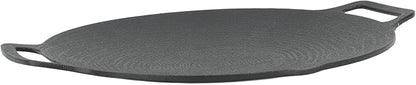 VBESTLIFE Korean Grill Pan, Double Handle Non Stick 6 Layer Coating Aluminum Alloy Gas Cooker Round BBQ Griddle for Outdoor Camping