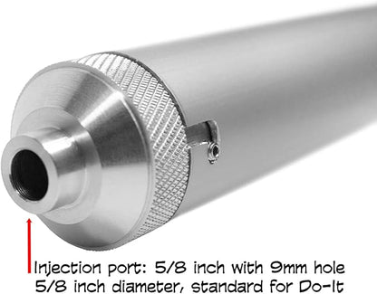 Aluminum Injector for Soft Plastic Plastisol Bait Forms Fishing Lure Making 7oz and 9.5oz