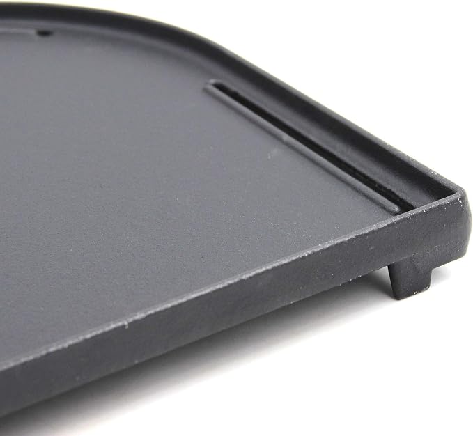 Hongso Matte Cast Iron Griddle for Coleman Roadtrip Swaptop Grill, Parts for Coleman Road Trip 285 225, Flat Half Grill Griddle Pan of Coleman Roadtrip Grill Accessories, 12 13/16" x 12 5/16", 1-pk