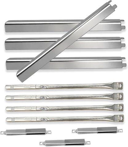 Hongso Replacement Parts for Charbroil Performance 4 Burner 463365522 463366022 463350521 463351021, G327-2100-W1 Burner Tube, G325-0002-W1 Heat Plates and Crossover Tube Included