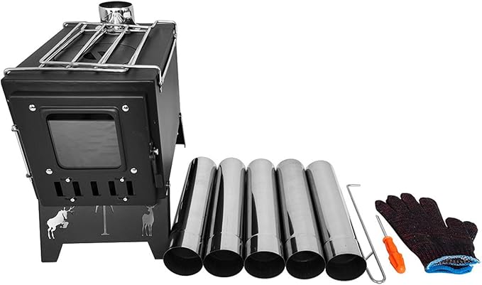 Portable Folding Charcoal Grill Campfire Pit with Carry Bag for Outdoor Camping and Picnic