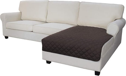 Easy-Going Sectional Couch Covers for Dogs L Shape Sofa Cover Reversible Sofa Slipcover Chaise Lounge Cover Furniture Protector Cover for Pets Dog Cat (42 x 68 inches, Chocolate/Chocolate) | Soft Sofa Slipcover For Dogs, Fits Left/Right Chaise Lounge P...