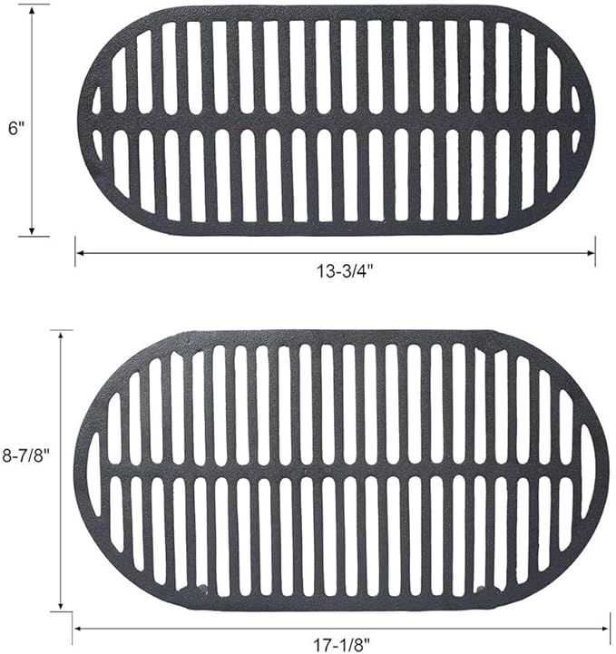 Tabletop Charcoal Grill & Cast Iron Hibachi with Flat-Top Griddle — Portable Outdoor BBQ for Camping, Tailgating & Picnics, Enamel-Coated, Built-in Vent, Carry Handles, 19.6" x 10.6" x 8.2", Black