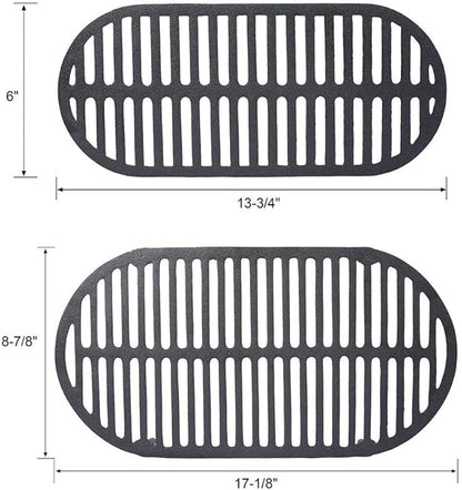 Tabletop Charcoal Grill & Cast Iron Hibachi with Flat-Top Griddle — Portable Outdoor BBQ for Camping, Tailgating & Picnics, Enamel-Coated, Built-in Vent, Carry Handles, 19.6" x 10.6" x 8.2", Black