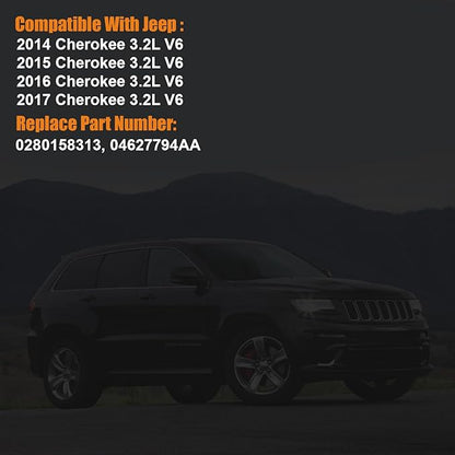2014-2017 Fuel Injector Compatible for Jeep Cherokee 3.2L V6 2014, 2015, 2016, 2017, Replace 0280158313 4627794AA