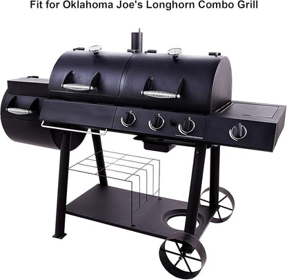 Utheer Grill Parts for Oklahoma Joe's Longhorn Combo 3-Burner Charcoal/Gas Smoker, Oklahoma Joes Grill Replacement Parts For 15202029 12201767 14201767, Heavy Duty Oklahoma Joe Smoker Accessories