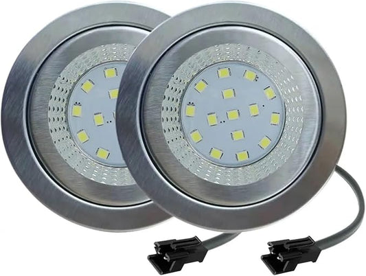 2-Pack DC 12V Range Hood Lamp 1.5W LED Warm White 3000K with SM Male Connector Kitchen Hood Light Smoke Exhauster Light