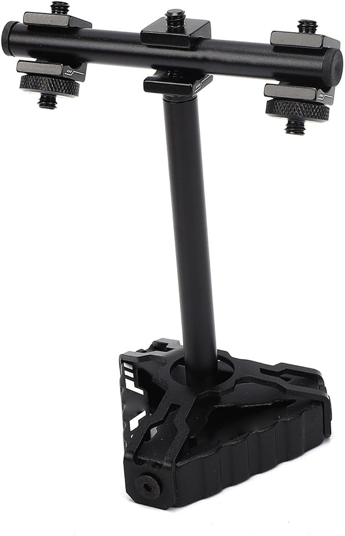 RiToEasysports Camping Light Stand Aluminum Alloy Portable Camping Lamp Holder Triangular Base Stable Setup for Tent Backyard BBQ Picnic Hiking