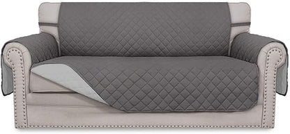 Easy-Going Sofa Slipcover Reversible Loveseat Sofa Cover Couch Cover for 2 Cushion Couch Furniture Protector with Elastic Straps for Pets Kids Dog Cat (Oversized Loveseat, Gray/Light Gray) | Oversized Loveseat Slipcover For Dogs, Water Resistant Mat, L...