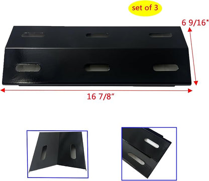 Parts Kit DG102 Replacement for Ducane Gas Barbecue Grill 30400040,3200,3400 Grill Burners & Heat Plates (Stainless Steel Burner + Porcelain Steel Heat Plate)