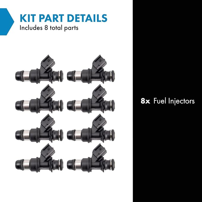 TRQ Fuel Injector Set | For 2005-2009 Buick Cadillac Chevrolet GMC Hummer Isuzu Saab