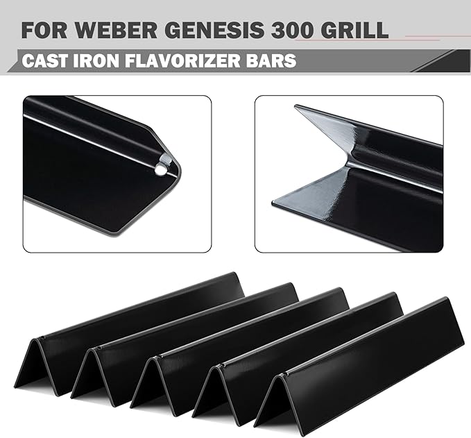 Genesis E310 Grill Replacement Parts 7621 Flavorizer Bars Parts 7524 Grill Grates 65505 Heat Deflector Weber Genesis E-330 E-310 S-330 EP-330 Grill Parts 7620 Flavor Bars Cooking Grates Replacement