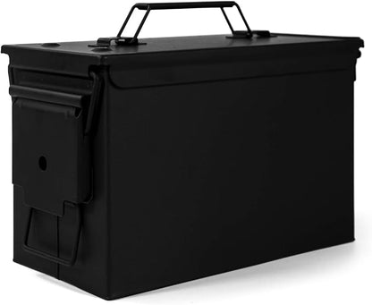 GUGULUZA Metal Ammo Can 30 50 Cal, Waterproof Airtight Ammo Containers Case | Heavy-Duty Ammunition Storage Case Military Container, Lockable Box w/Flip Top for Long-Term Storage Bullet, 30Cal and 50 Cal
