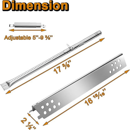 463245917 Grill Replacement Parts for Charbroil Performance Parts G470-0004-W1A Heat Tent G470-5200-W1 G321-4C00-W1 Burner Tube G432-001D-W1 Crossover Tube Charbroil 6 Burner 466245917 Gas Grill Parts