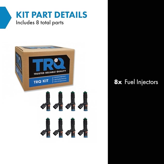 TRQ Fuel Injector Set | For 2005-2007 Ford Expedition F-150 F-250 Super Duty F-350 Super Duty 2006-2007 Lincoln Mark LT Navigator