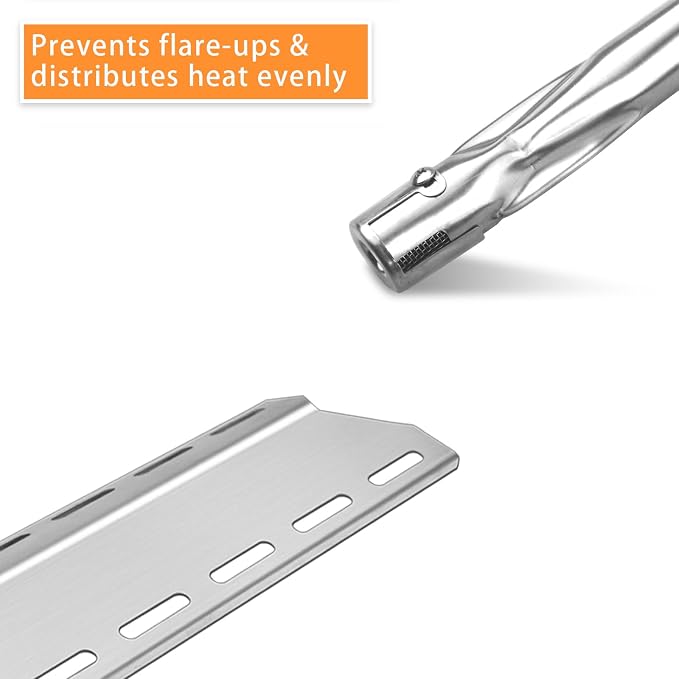 Grill Replacement Parts for Charmglow 720-0234, Nexgrill 720-0033 | Member's Mark 720-0584, Kirkland 720-0025, SAMS 720-0584A, Heat Plates and Burner Tubes 5 Burner Grill