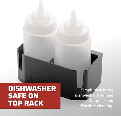 Camp Chef Bottle Caddy - Flat-Top Griddle Accessories Includes 2 Squeeze Bottles and Magnetic Bottle Holder