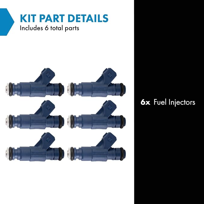 TRQ Fuel Injector Set | For 2002-2003 Ford Explorer Explorer Sport Trac 2001-2003 Ranger Mazda B4000 Mercury Mountaineer