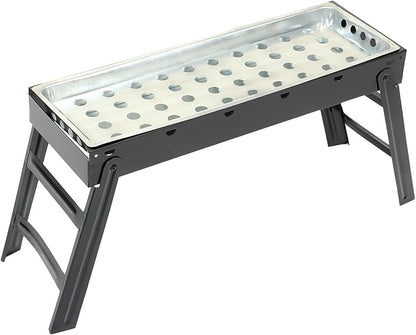 Portable Charcoal Grills, Stainless Steel Thicken Folding BBQ Charcoal Grill for Camping Picnics