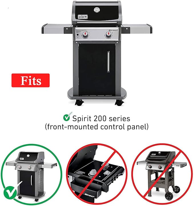 Spirit e210 Grill Parts, Flavorizer Bars and Grill Burner for Weber Spirit I & Sprit II 200 Series E-210 E-220 S-210 S220 with Front Control, for Weber 15.3” Flavor Bars 7635 & 18” Burner Tubes 69785