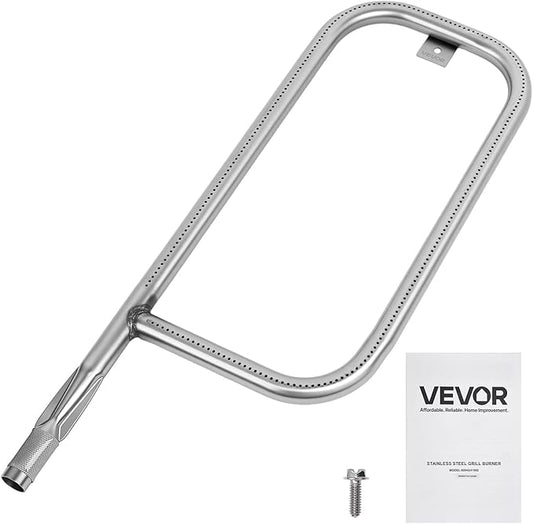 VEVOR Grill Burner Tube for Weber Q200, Q220, Q2000, Q2200, Q2400, 20.5 inch 304 Stainless Steel Tube Burner for Weber 396000, 396001, 396002, 566002, 53060001, Replacement Part 60041, 69956, 41862
