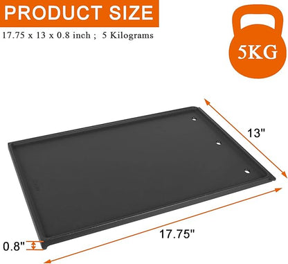 56040 56041 Reversible Grill Griddle for Napoleon Prestige 500, Prestige Pro 500, and LEX 485 605 730 Series, Griddle Insert Replacement Parts for Napoleon Grill Accessories, Nonstick Cast Iron Plate