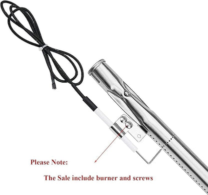 Grill Repair Kit for Nexgrill 720-0830H, 720-0783E, Kenmore 720-0830A, 122.33492410 Replacement Parts, Stainless Steel Burner Tubes, Heat Plates and Igniter Electrodes for BHG Grill 720-0783H, 4 Pack
