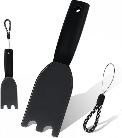 Grill Scraper Heat-Resistant Nylon with Camo Black Lanyard, Compatible with George Foreman 1925B01B & Most Grooved Indoor Grills for Easy Cleaning & Comfortable Grip