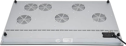 DYNAMI 5-Burner Electric Cooktop,Electric Ceramic Stove Top,Countertop/Built-in Stove w/5 Power Levels & Timer,Overheat Protection,Waterproof and Oil-resistant Microcrystalline Panel,No Plug