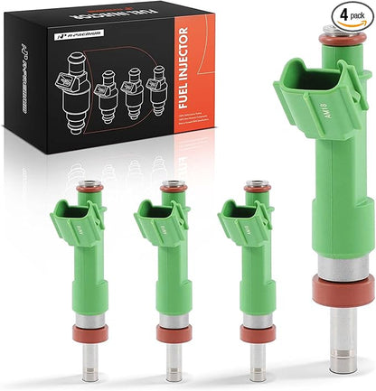A-Premium Set of 4 Fuel Injectors Compatible with Toyota Camry 2010-2017, RAV4 2009-2018, Highlander 2009-2019, Sienna 2011-2013, Avalon 2013-2018, Venza 2009-2015 & Scion tC & Lexus ES300h, NX300h