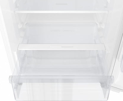 KoolMore 28 Inch 14 Cu Ft Top Freezer Refrigerator, White, Freestanding Full Size Fridge Freezer for Home Kitchen or Garage