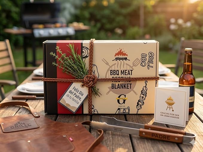 BBQ Gloves - Heat Resistant Gloves - Grill Accessories - Smoker Accessories - Silicone Oven Mitts Heat Resistant - Meat Resting Blanket Kit - Outdoor Cooking - Brisket - Turkey - Pulled Pork