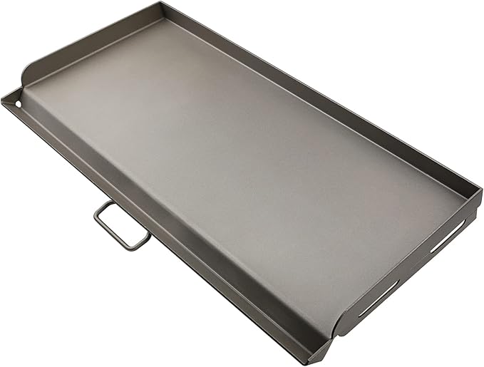 Hisencn Griddle for Camp Chef 2 Burner Stove, 14x32'' Flat Top Griddle for Gas Grills, Camping Griddle for Camp Chef explorer 14, Cast Iron 14 inch Griddle