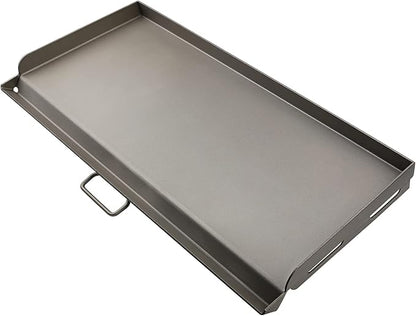Hisencn Griddle for Camp Chef 2 Burner Stove, 14x32'' Flat Top Griddle for Gas Grills, Camping Griddle for Camp Chef explorer 14, Cast Iron 14 inch Griddle