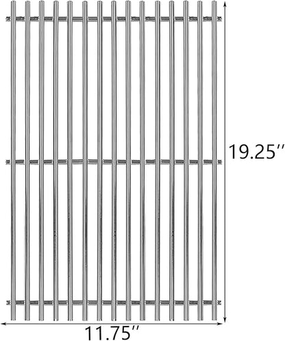 67550 Stainless Steel 2 Cooking Grids Grates Replacement Parts for Fits Weber Summit 400 Series, E-440, S-440, E-450, S-450, E-460, S-460, E-470, S-470 Gas Grill 19-1/4"