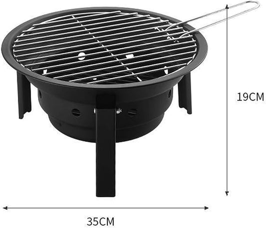 Portable folding charcoal grill, easy to clean, 35 * 19cm