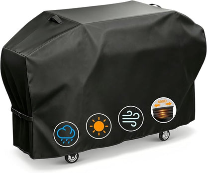 Griddle Cover for Blackstone 36" Griddle with Hood & ProSeries | Fits 5482 1868 1845 1923 2151, 600D Heavy Duty Waterproof Flat Top Grill Cover, Black