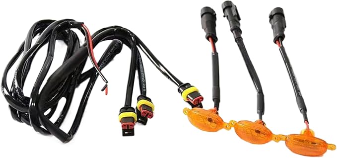 Car Front Grille Lights Boost Visibility Safe Driving | Bright Yellow LED Lights for Car Front for Camping, Travel, Commuting Urban Road Short Outings Adventures