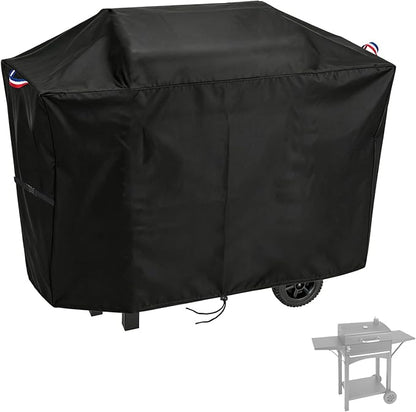 44 Inch Grill Cover for Charcoal Grills with Two Side Tables, Outdoor Waterproof Cover for Master Cook/DNKMOR/Kendane BBQ Charcoal Grill, Weather Protection Accessory- 44x20x40 in